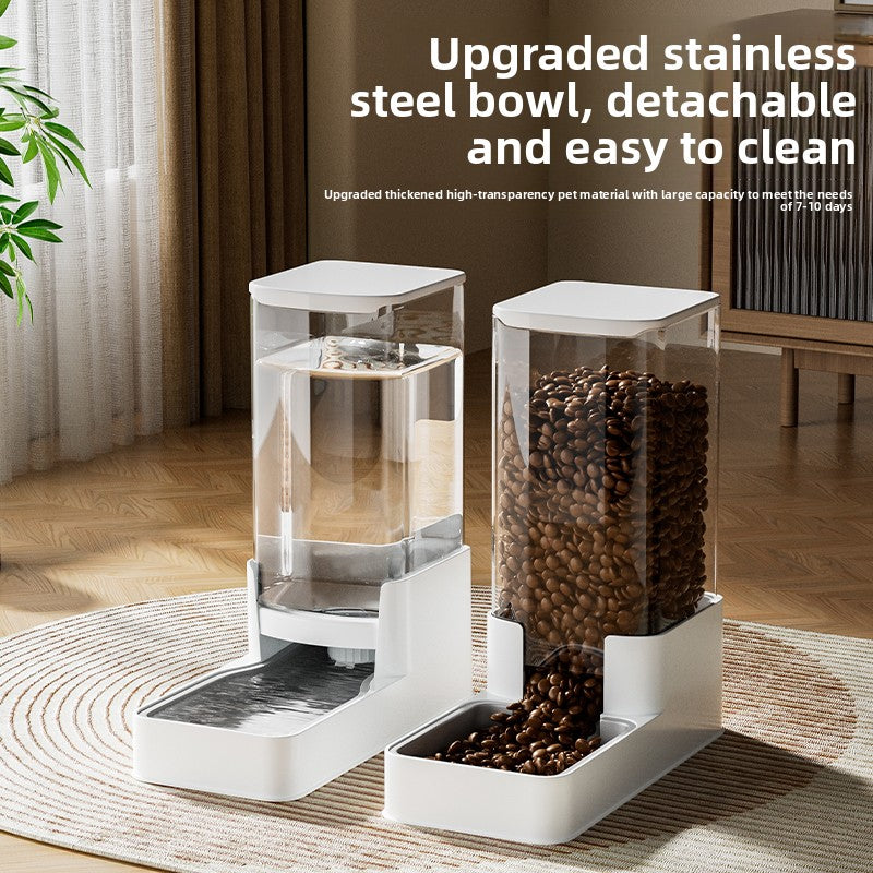 Automatic Pet Water Dispenser and Food Feeder