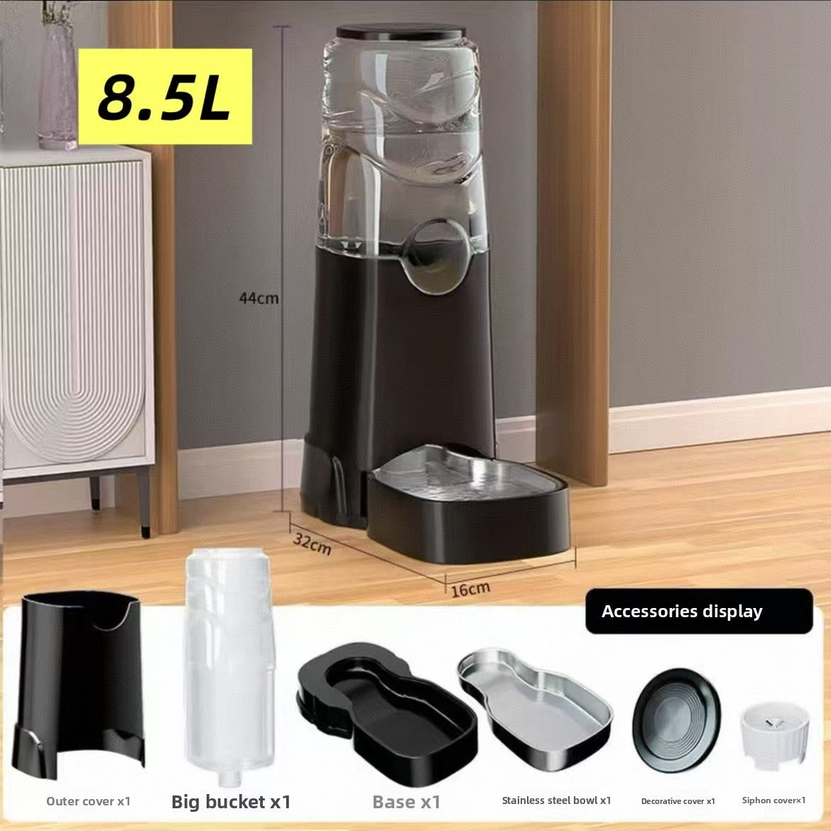 Automatic Pet Water Dispenser and Food Feeder